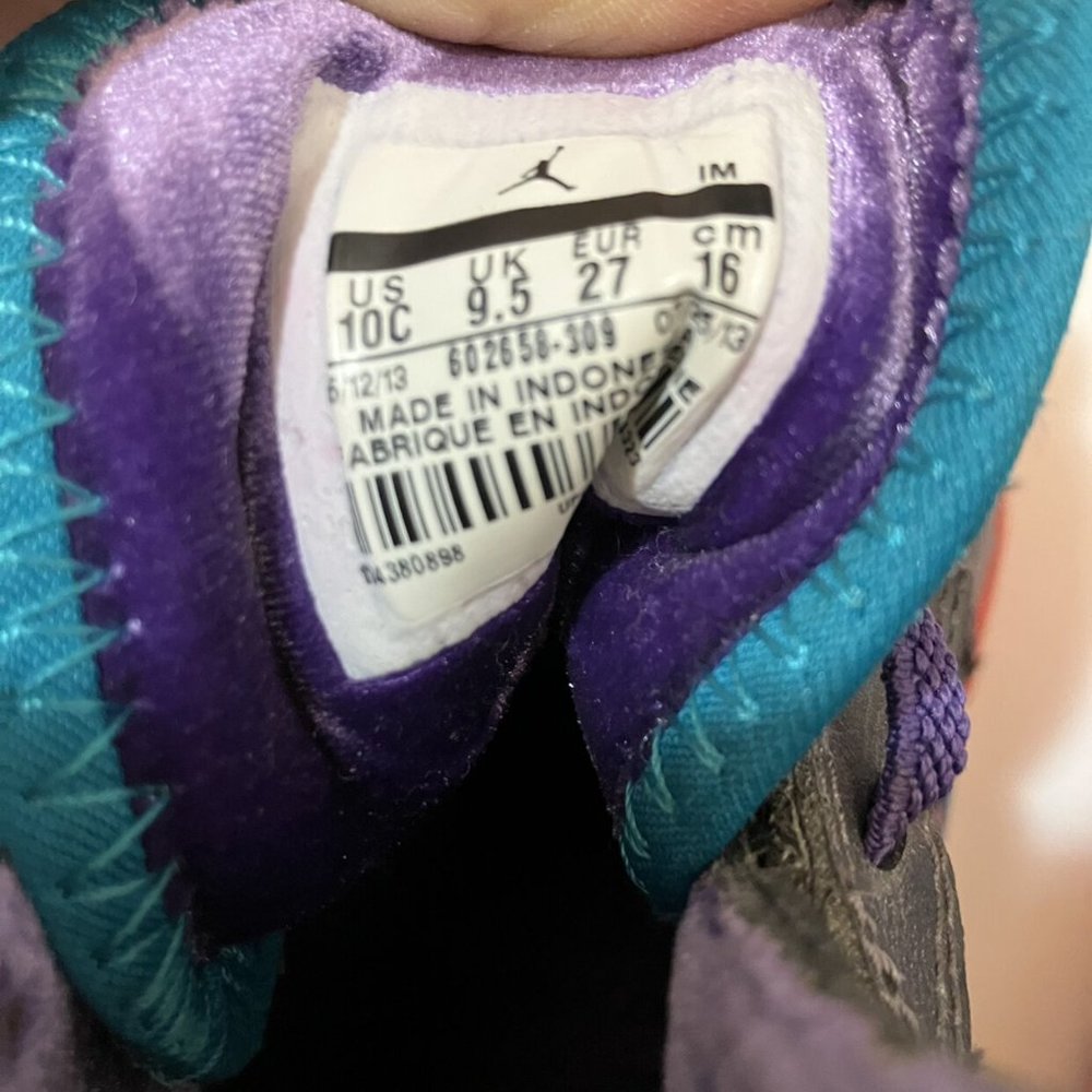 Nike Jordan 1 Skinny High Tropical Teal Sneakers, size 10c - Picture 5 of 7